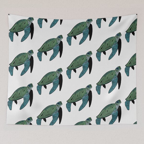 Item preview, Tribal Sea Turtle Spirit Animal designed and sold by THROUGH-LIFE.