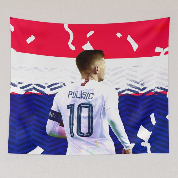 Item preview, Christian Pulisic Art Design Draw Street Art Graphic Paint Football USA designed and sold by BK-Fishing.
