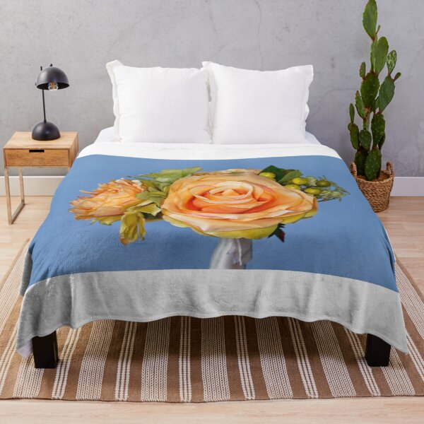 Item preview, Floral Display on blue designed and sold by Stephen Frost.