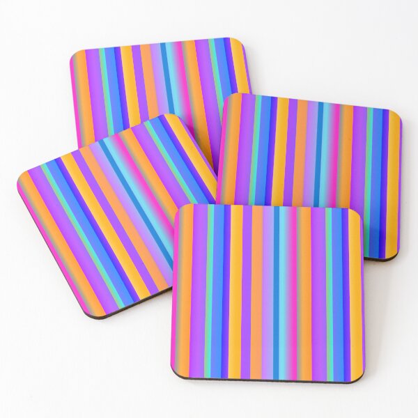 Item preview, Violet orange vertical line pattern | violet orange combination designed and sold by lausn.