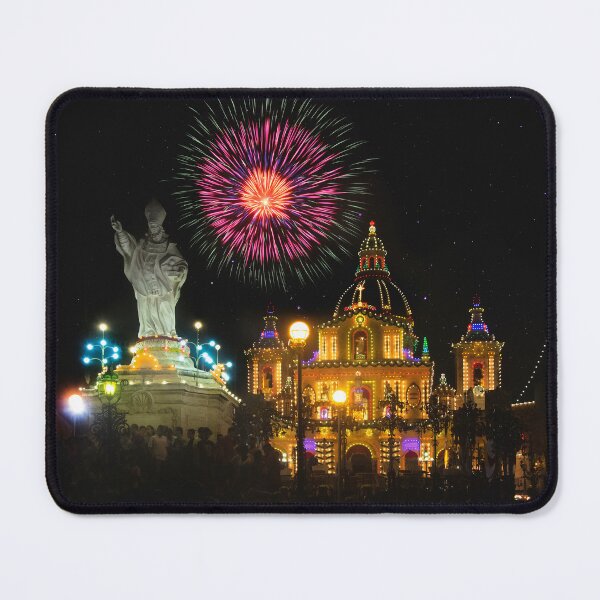 Item preview, Siggiewi local feast with fireworks - Malta landscape photo designed and sold by TheArtistOf2022.