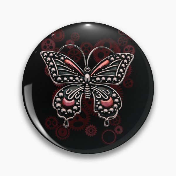 Item preview, Engranajes Steampunk y mariposa designed and sold by Gothic Fantasy.