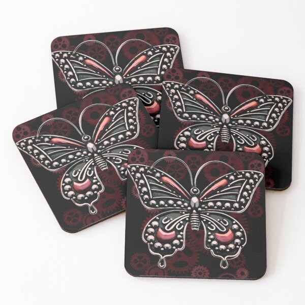 Item preview,  Steampunk gears and butterfly designed and sold by Gothic Fantasy.