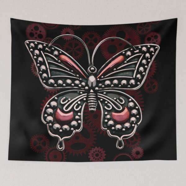 Item preview,  Engranajes Steampunk y mariposa designed and sold by Gothic Fantasy.