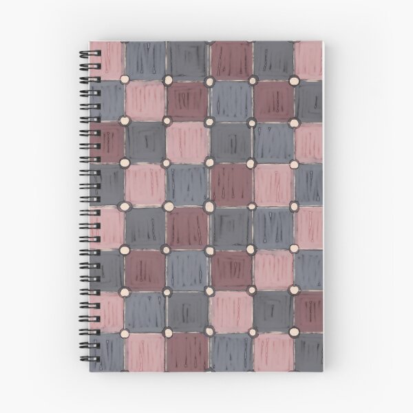Item preview, Cuadrados de tinta rosa y gris designed and sold by TanglePatch.