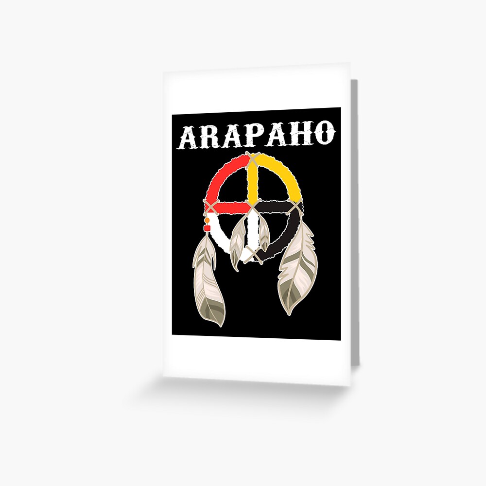 "Arapaho Tribe Native American Indian Medicine Wheel" Greeting Card for