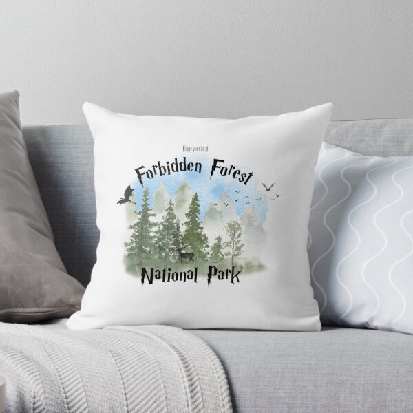 Enjoy Your Local Forbidden Forest National Park Throw Pillow