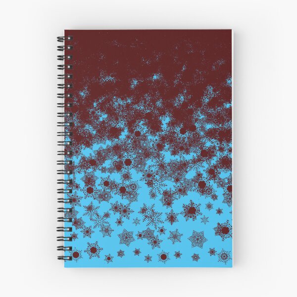 Item preview, Blizzard - Maroon snowflakes on an icy blue background designed and sold by illustratious.