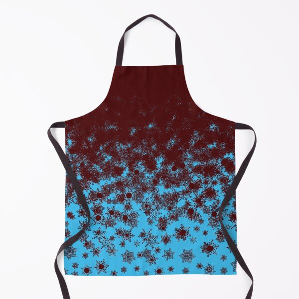 Item preview, Blizzard - Maroon snowflakes on an icy blue background designed and sold by illustratious.