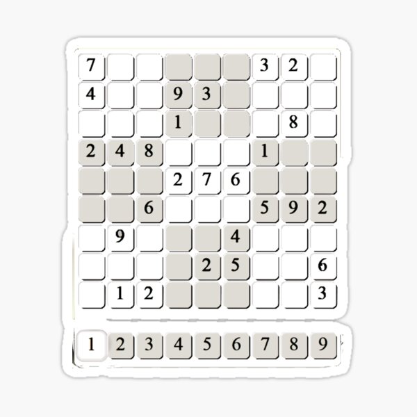 Item preview, SUDOKU HARD designed and sold by pantherapix.