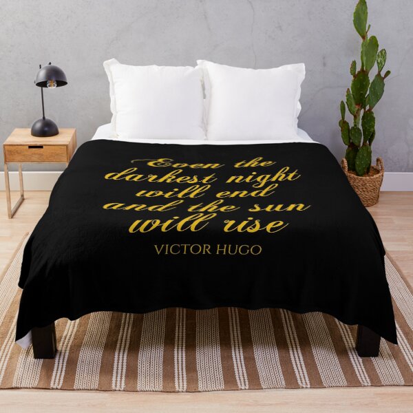 Item preview, Victor Hugo Quotes - Even The Darkest Night Will End And The Sun Will Rise designed and sold by PhiloJourney.