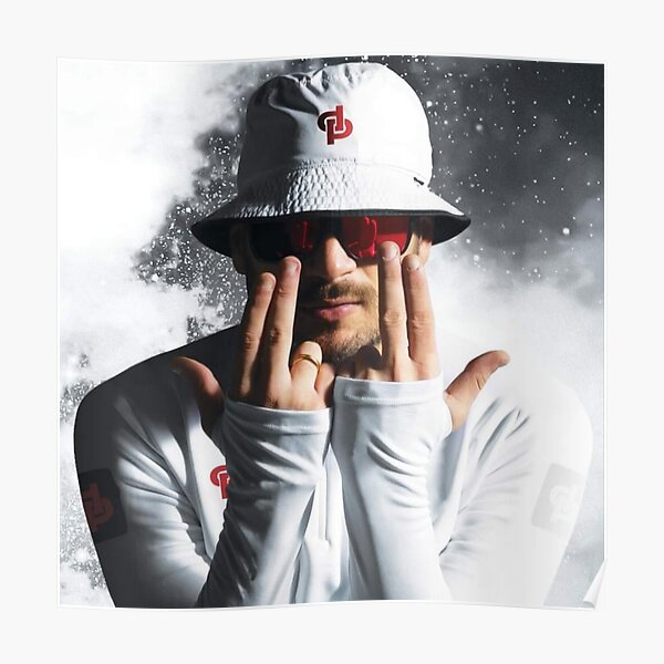 jul coeur blanc Poster