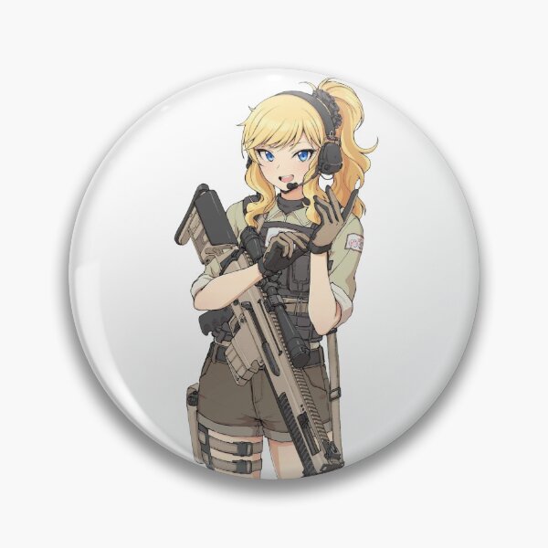 Item preview, Military Anime Girl designed and sold by kittiescuties.
