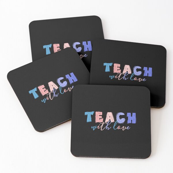 Item preview, Teach With Love Colorful Quote  designed and sold by InnaPo ⭐⭐⭐⭐⭐.