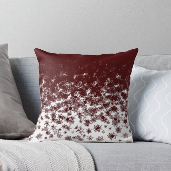 Item preview, Blizzard - Maroon snowflakes designed and sold by illustratious.