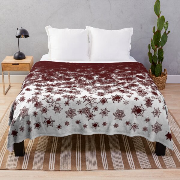 Item preview, Blizzard - Maroon snowflakes designed and sold by illustratious.