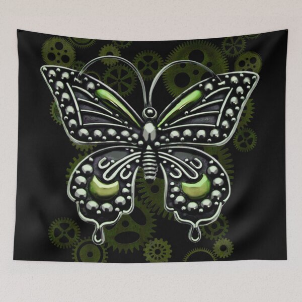 Item preview, Engranajes Steampunk y mariposa designed and sold by Gothic Fantasy.