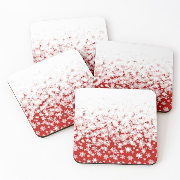 Item preview, Blizzard - Snowflakes on an red background designed and sold by illustratious.