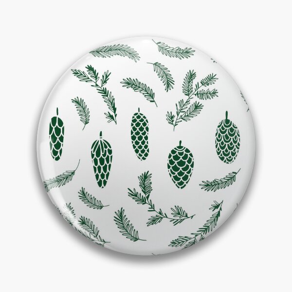 Item preview, Dark Green Pinecone Pattern designed and sold by Melissa Mielke.