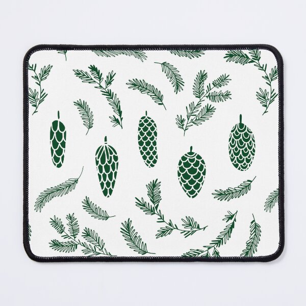 Item preview, Dark Green Pinecone Pattern designed and sold by Melissa Mielke.