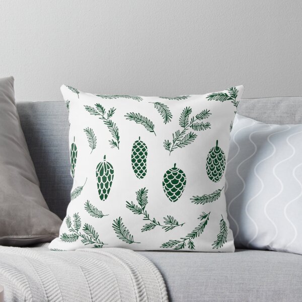 Item preview, Dark Green Pinecone Pattern designed and sold by Melissa Mielke.