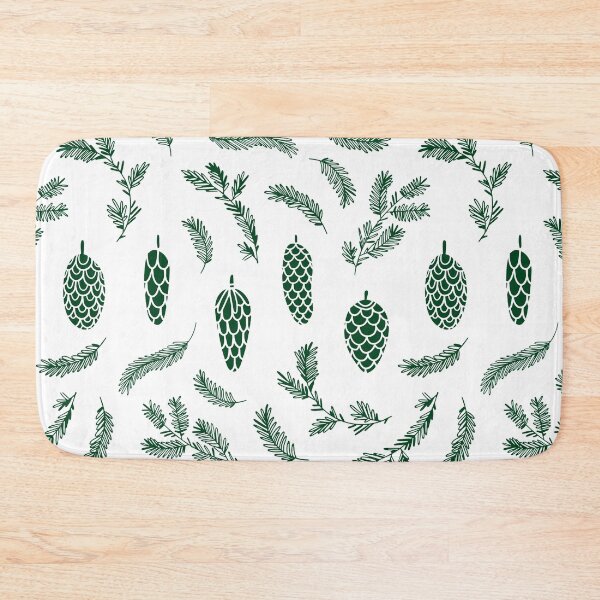 Item preview, Dark Green Pinecone Pattern designed and sold by Melissa Mielke.
