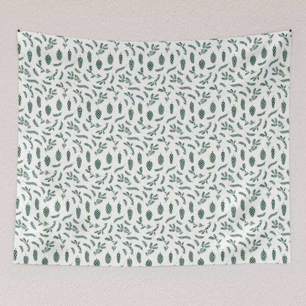 Item preview, Dark Green Pinecone Pattern designed and sold by Melissa Mielke.