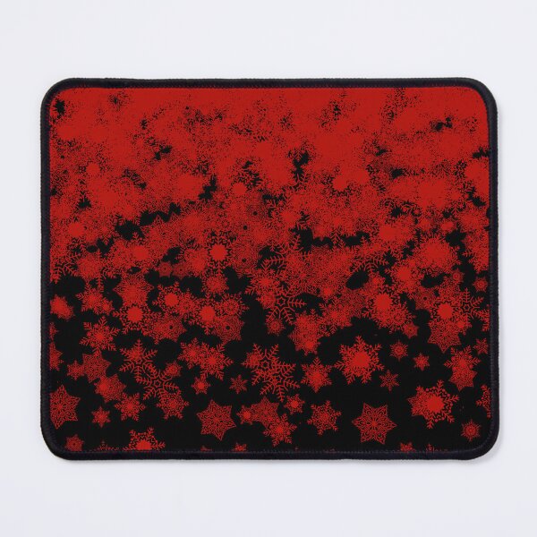 Item preview, Blizzard - Red snowflakes on a black background designed and sold by illustratious.