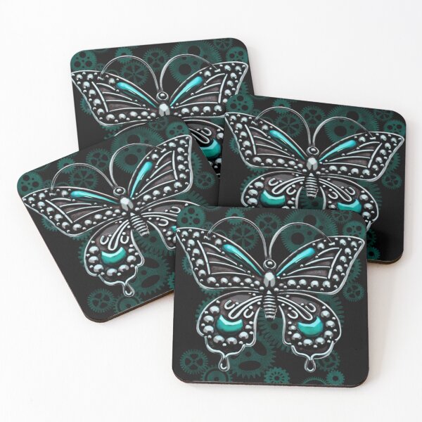Item preview,  Steampunk gears and butterfly designed and sold by Gothic Fantasy.