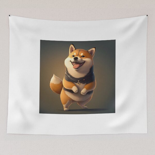 Item preview, Eager Shiba Inu designed and sold by Indra Art.