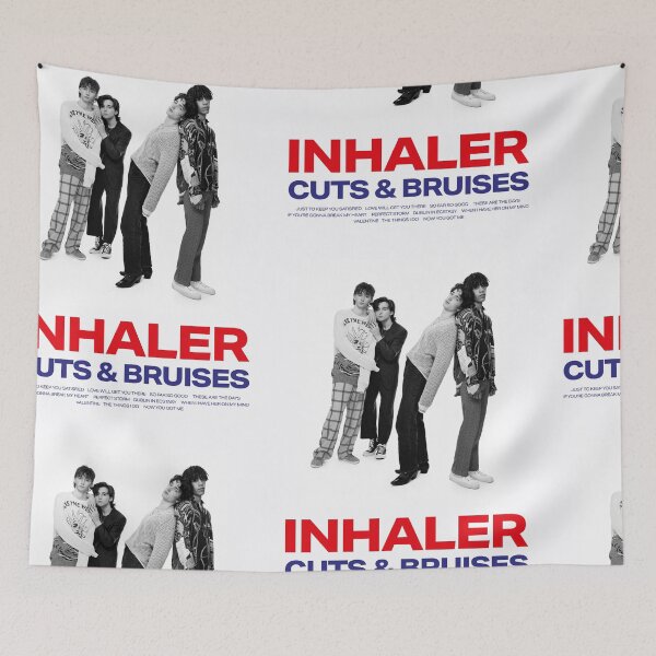 Item preview, Inhaler Cuts and Bruises Album Cover Sticker Poster Tshirt designed and sold by jamiejonesuk.