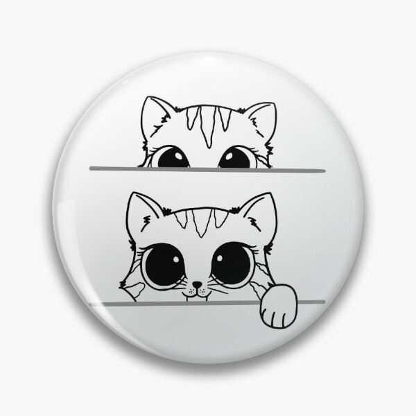 Item preview, A cute kitten peeking out on the table designed and sold by The-Blue-Feline.