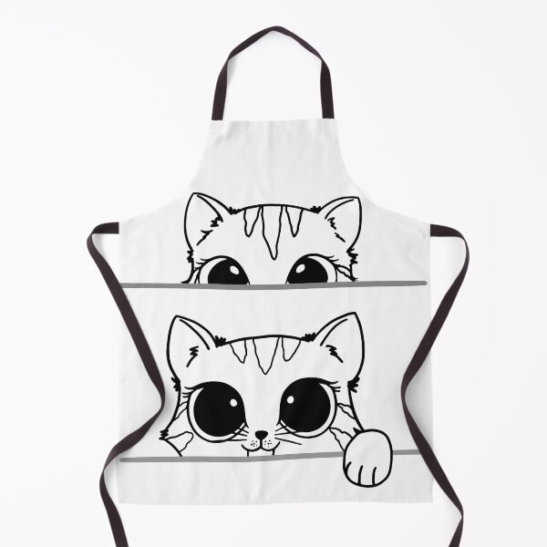 Item preview, A cute kitten peeking out on the table designed and sold by The-Blue-Feline.