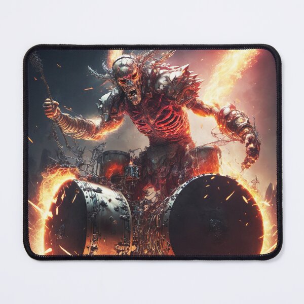 Item preview, Epic heavy metal rock drummer warlord designed and sold by Vela Barrera.