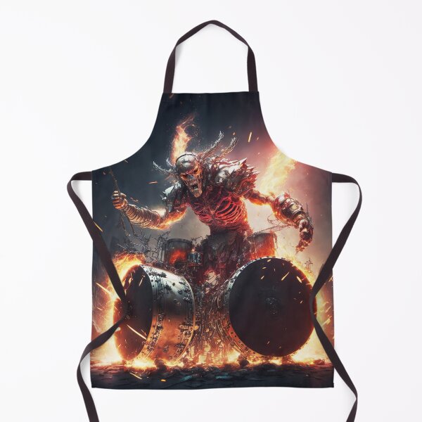 Item preview, Epic heavy metal rock drummer warlord designed and sold by Vela Barrera.