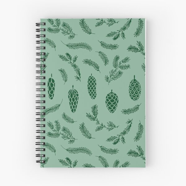 Item preview, Dark Green Pinecone Pattern on Light Green designed and sold by Melissa Mielke.