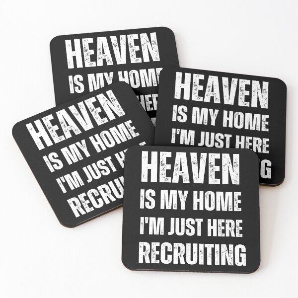 Item preview, Heaven Is My Home I'm Just Here Recruiting, Sarcastic Jesus Gifts Funny Jesus Joke Humor Jesus Christian And Religious Gift For Jesus Lovers designed and sold by Diferenty Shop  ⭐⭐⭐⭐⭐.