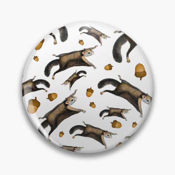 Item preview, Flying squirrels with acorns designed and sold by Lacebark.