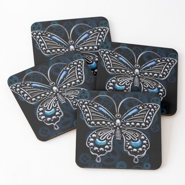 Item preview,  Steampunk gears and butterfly designed and sold by Gothic Fantasy.