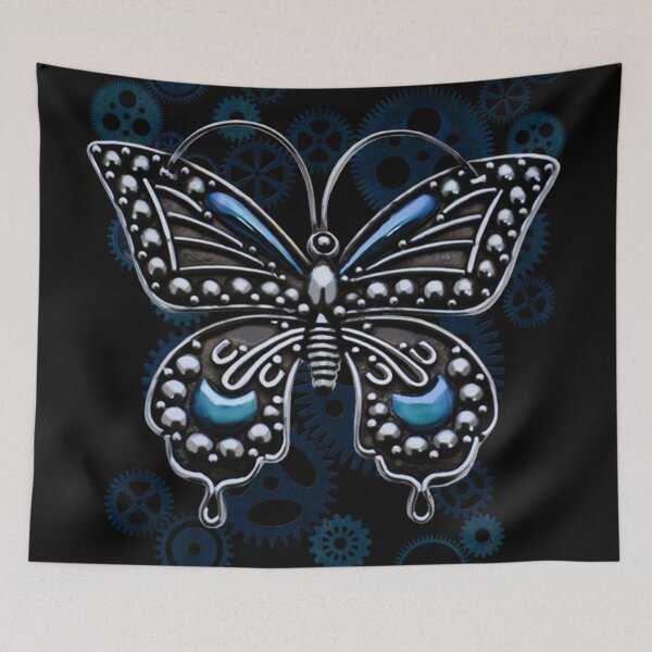 Item preview,  Engranajes Steampunk y mariposa designed and sold by Gothic Fantasy.