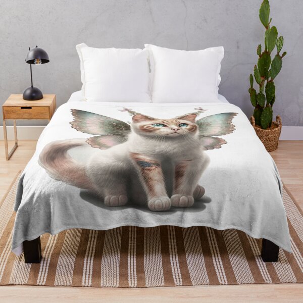 Item preview, Cute Adorable Fairy Cat with Butterfly Wings designed and sold by photo4u2.