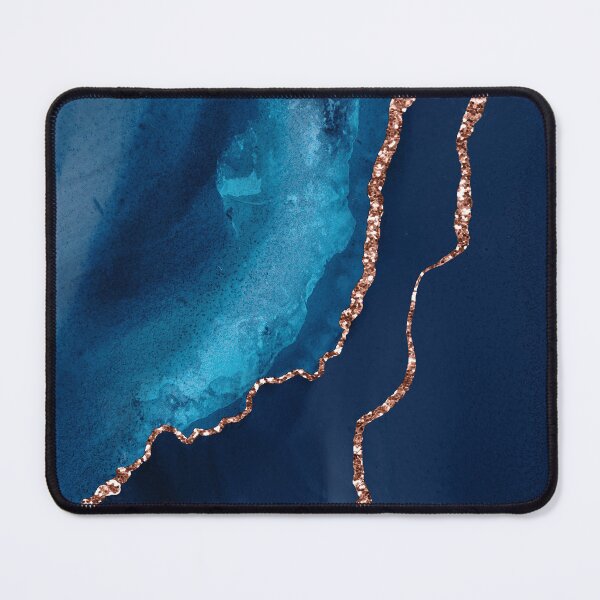 Item preview, Teal And Azure Blue (Faux) Marble Agate Design designed and sold by DEC02.
