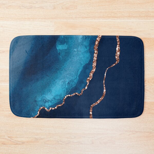Item preview,  Teal And Azure Blue (Faux) Marble Agate Design designed and sold by DEC02.