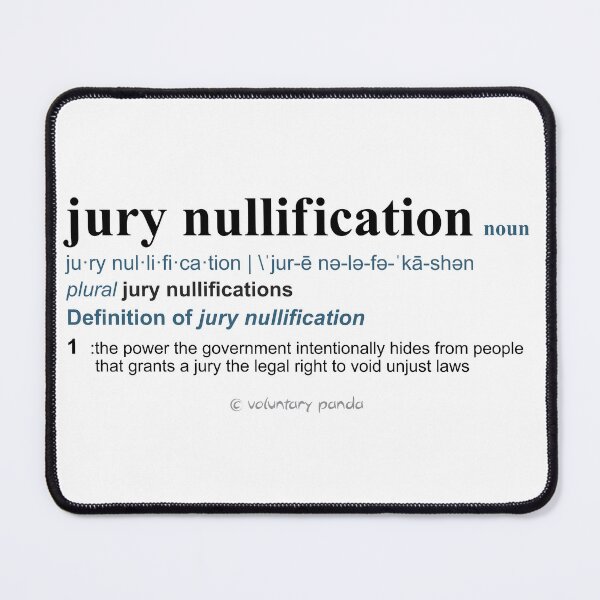Item preview, Copy of Definition of “Jury Nullification” designed and sold by VoluntaryPanda.