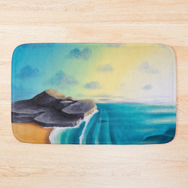 Abstract boho landscape, terracotta dunes and sun Yoga Mat by Whales Way