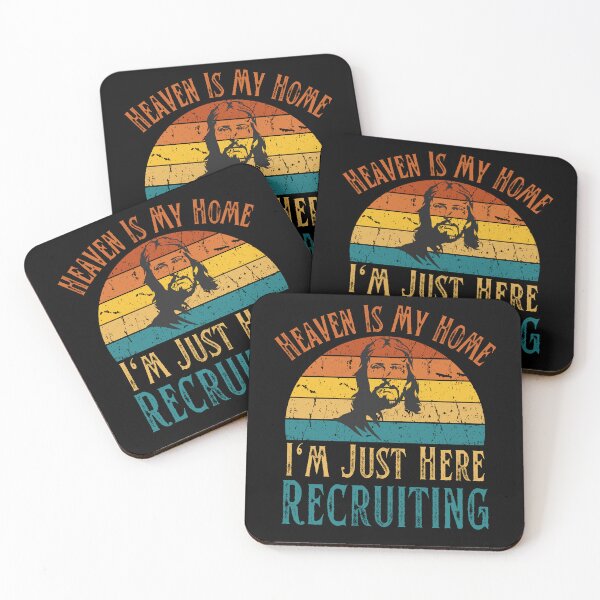 Item preview, Heaven Is My Home I'm Just Here Recruiting, Sarcastic Jesus Gifts Funny Jesus Joke Humor Jesus Christian And Religious Gift For Jesus Lovers designed and sold by Diferenty Shop  ⭐⭐⭐⭐⭐.