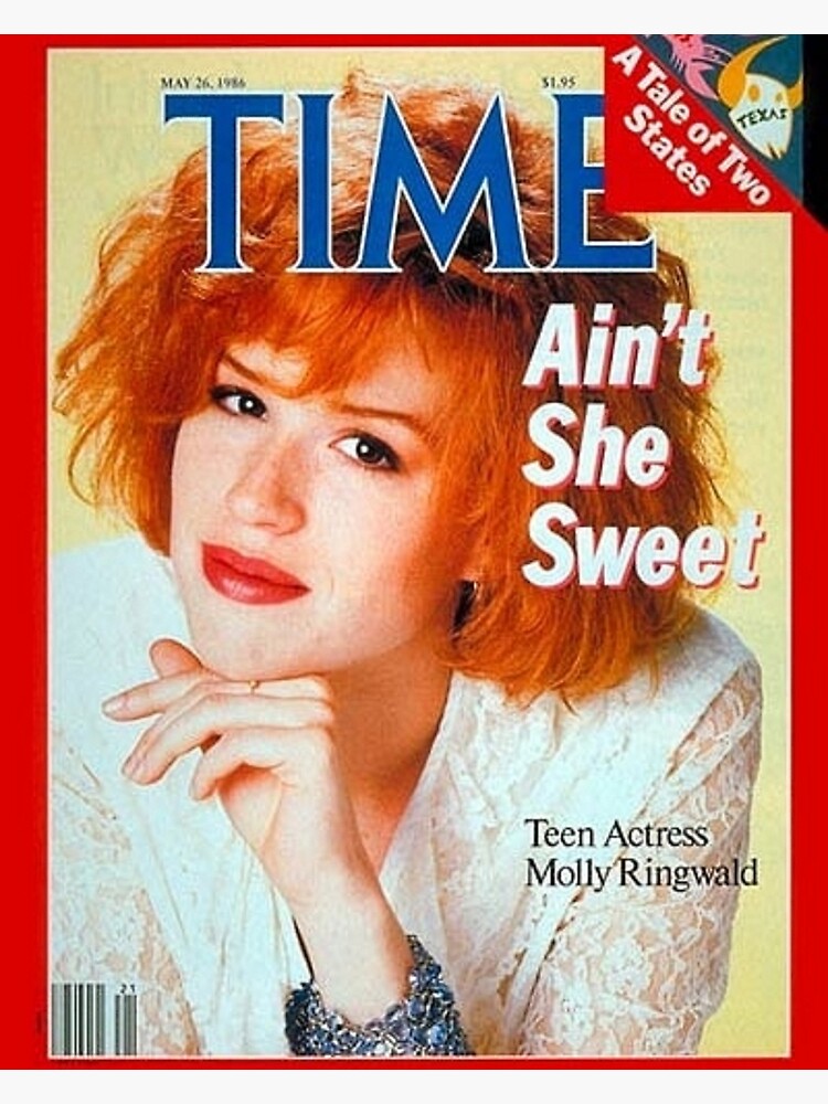 Molly Ringwald 1986 Time Magazine Cover Poster For Sale By Coreyprather Redbubble 