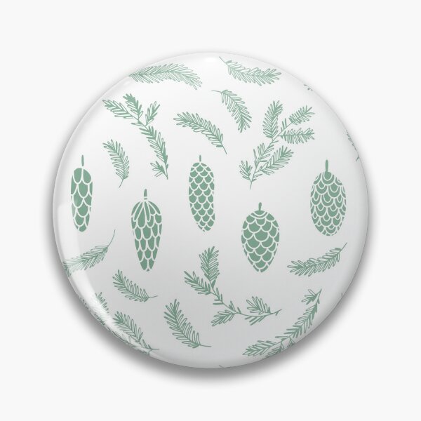 Item preview, Light Green Pinecone Pattern designed and sold by Melissa Mielke.