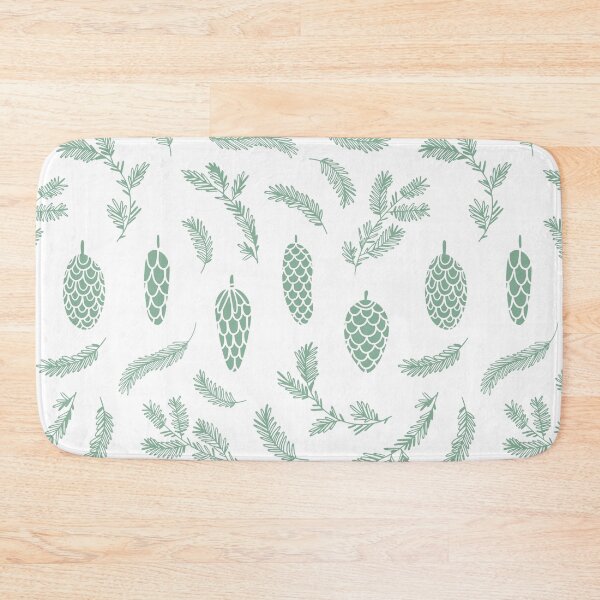 Item preview, Light Green Pinecone Pattern designed and sold by Melissa Mielke.