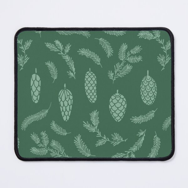 Item preview, Light Green Pinecone Pattern on Dark Green designed and sold by Melissa Mielke.